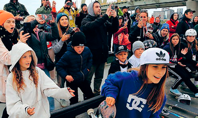 Трюки на скейтбордах