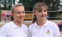 Чемпионат по пляжному волейболу среди женщин. Вероника Сыровацкой и Елена Коваленко