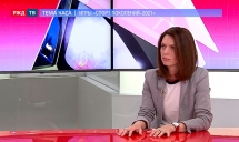 Оксана Яхиен в в «Теме часа» на РЖД ТВ